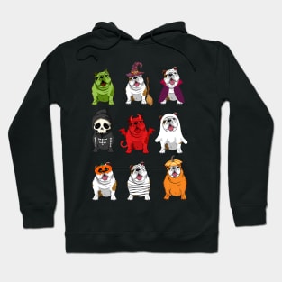 Bulldogs Halloween Funny Bulldogs Costume Hoodie